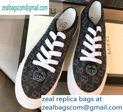 Gucci Interlocking G Sneakers GG Black 2019 - Click Image to Close