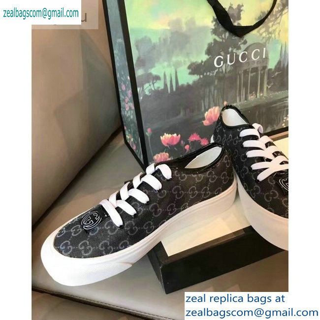 Gucci Interlocking G Sneakers GG Black 2019 - Click Image to Close