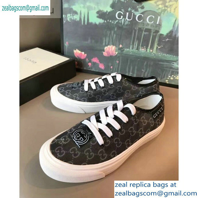 Gucci Interlocking G Sneakers GG Black 2019 - Click Image to Close