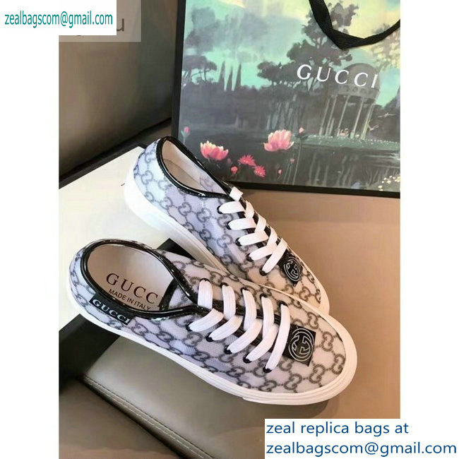 Gucci Interlocking G Sneakers GG White/Black 2019