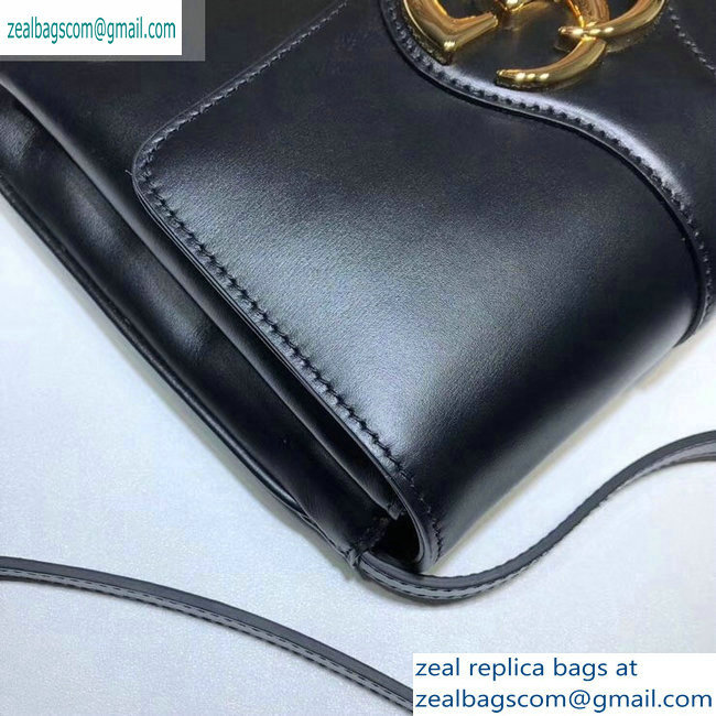 Gucci Leather Arli Medium Shoulder Bag 550126 Black 2019