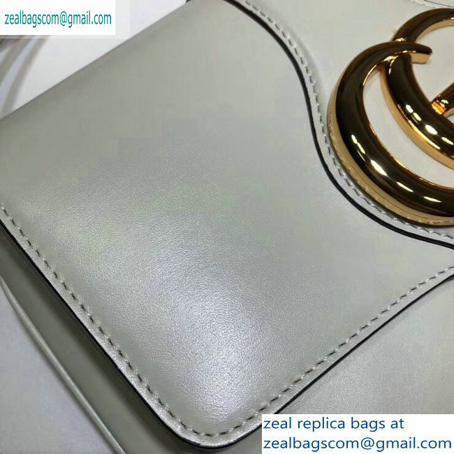 Gucci Leather Arli Medium Shoulder Bag 550126 White 2019