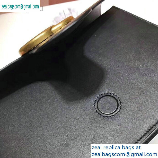 Gucci Web GG Marmont Leather Shoulder Bag 476468 Black - Click Image to Close