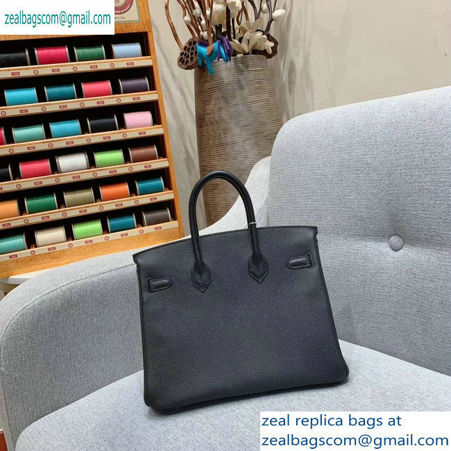 Hermes Birkin 25cm Bag in Original Epsom Leather Black - Click Image to Close