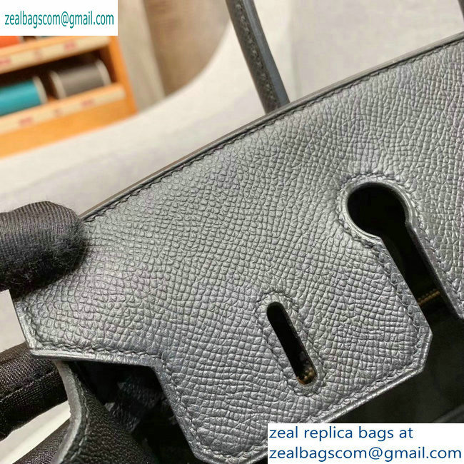 Hermes Birkin 25cm Bag in Original Epsom Leather Black