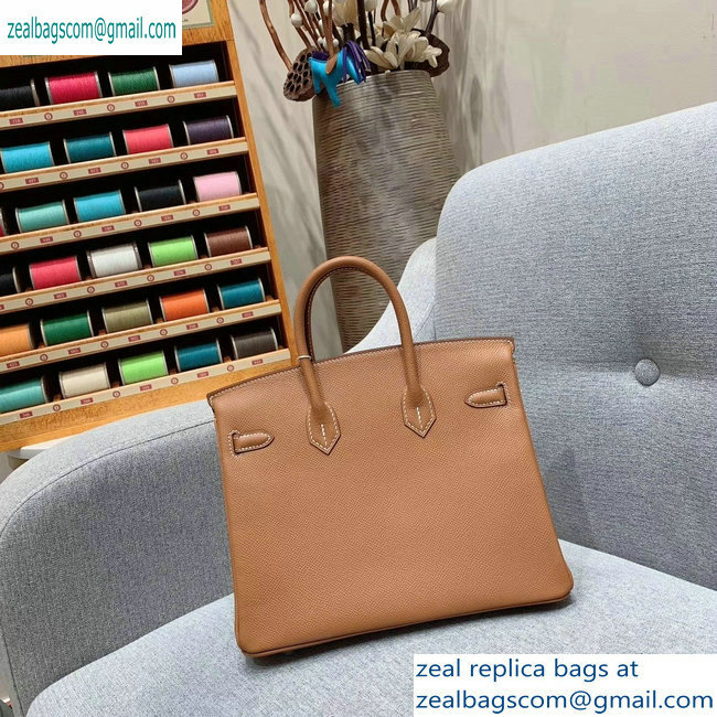 Hermes Birkin 25cm Bag in Original Epsom Leather Brown