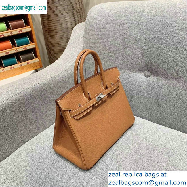 Hermes Birkin 25cm Bag in Original Epsom Leather Brown