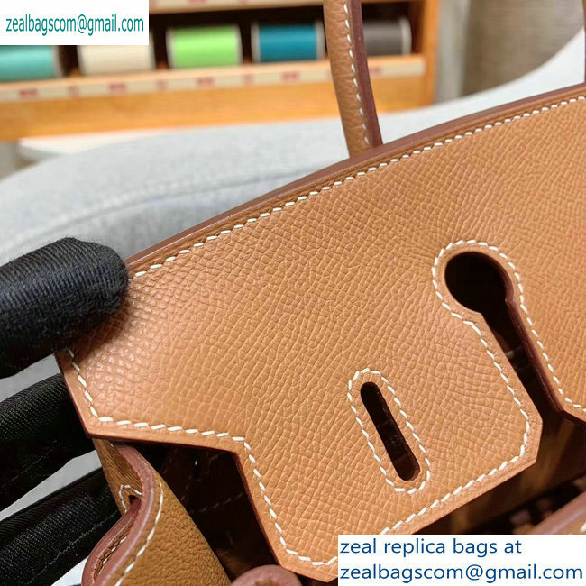 Hermes Birkin 25cm Bag in Original Epsom Leather Brown - Click Image to Close