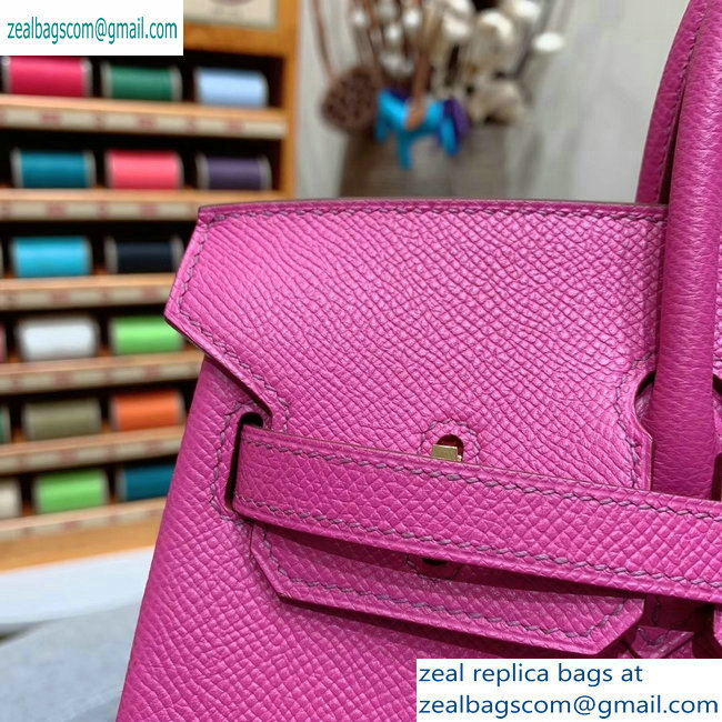 Hermes Birkin 25cm Bag in Original Epsom Leather Fuchsia