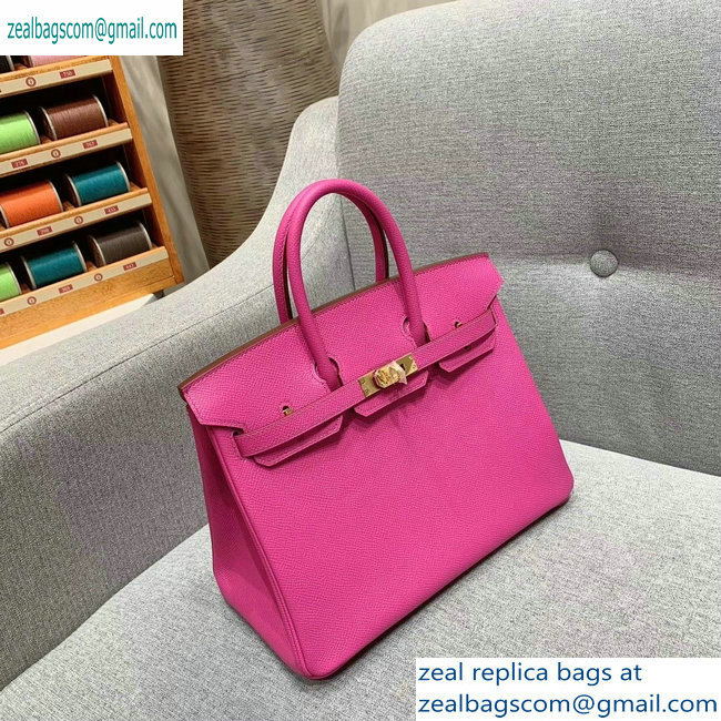 Hermes Birkin 25cm Bag in Original Epsom Leather Fuchsia