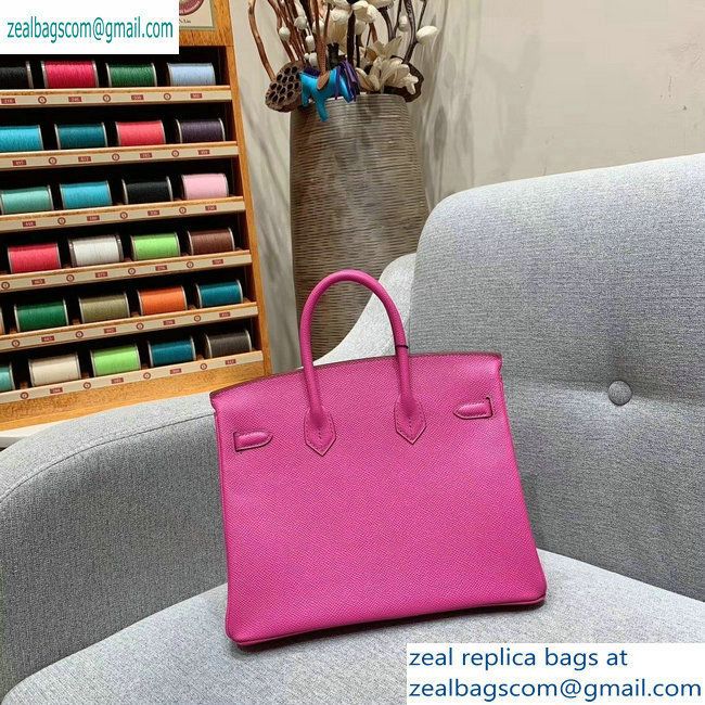 Hermes Birkin 25cm Bag in Original Epsom Leather Fuchsia