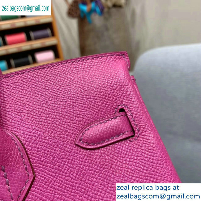 Hermes Birkin 25cm Bag in Original Epsom Leather Fuchsia