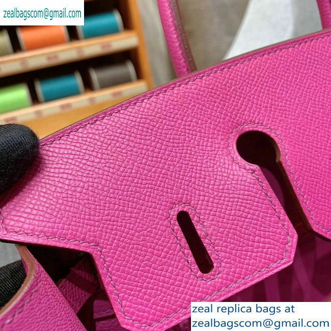 Hermes Birkin 25cm Bag in Original Epsom Leather Fuchsia