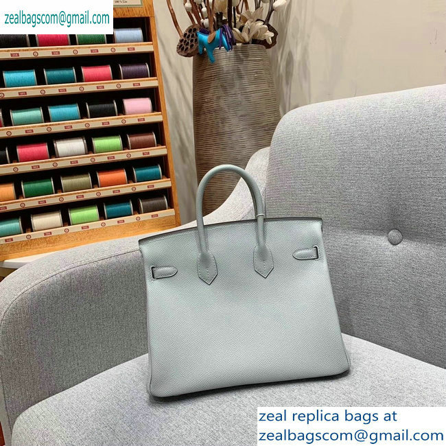 Hermes Birkin 25cm Bag in Original Epsom Leather Glacier Gray