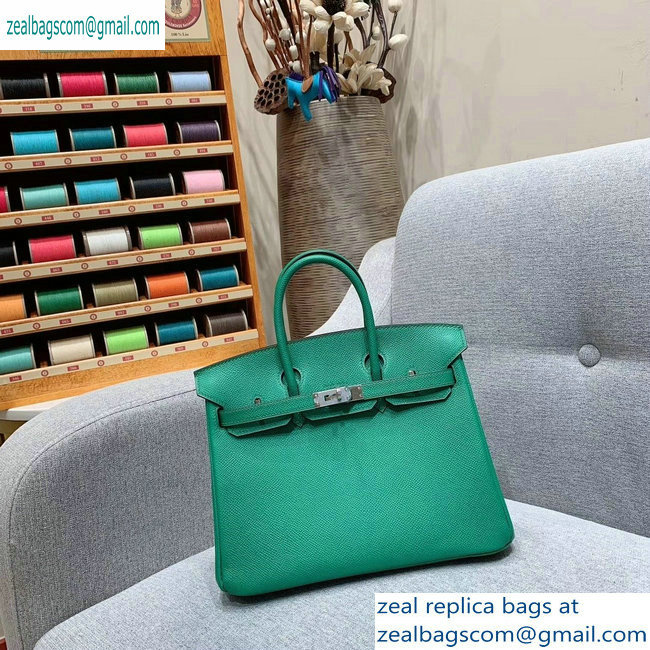 Hermes Birkin 25cm Bag in Original Epsom Leather Green