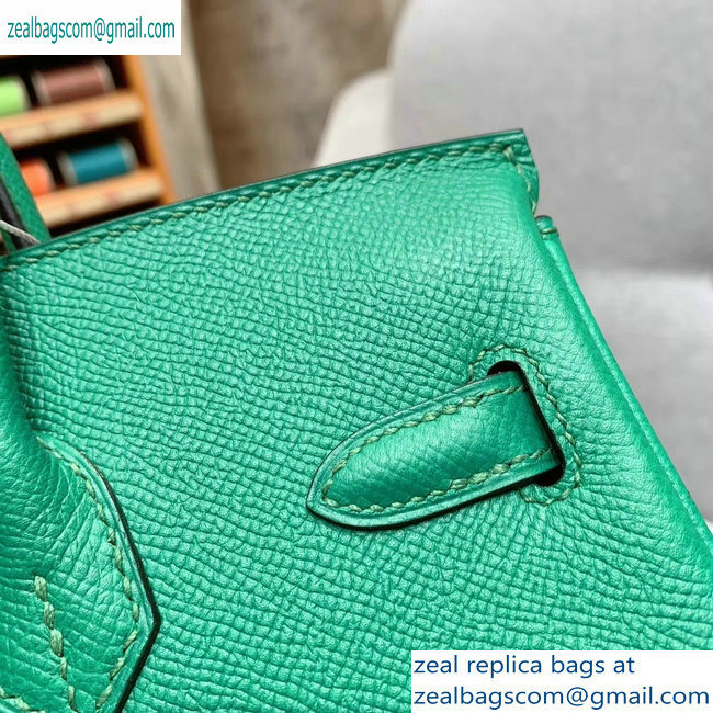 Hermes Birkin 25cm Bag in Original Epsom Leather Green - Click Image to Close