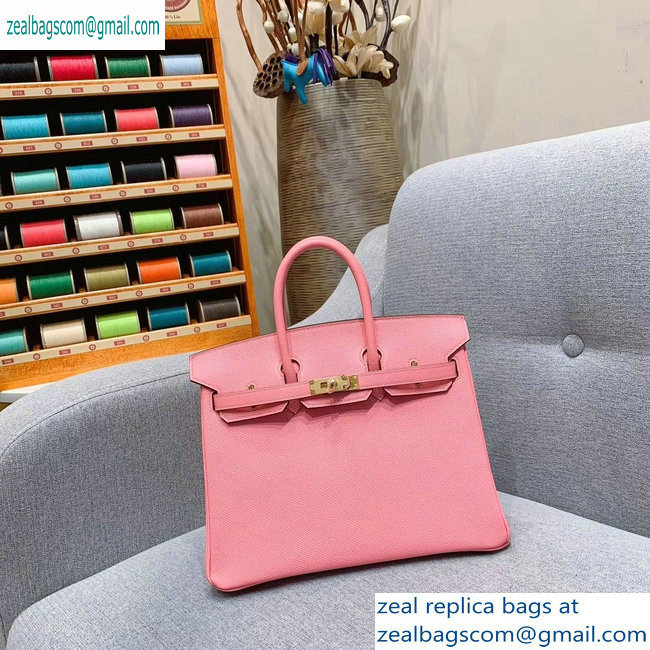 Hermes Birkin 25cm Bag in Original Epsom Leather Pink