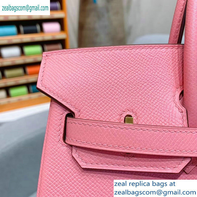 Hermes Birkin 25cm Bag in Original Epsom Leather Pink - Click Image to Close