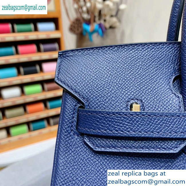 Hermes Birkin 25cm Bag in Original Epsom Leather Royal Blue