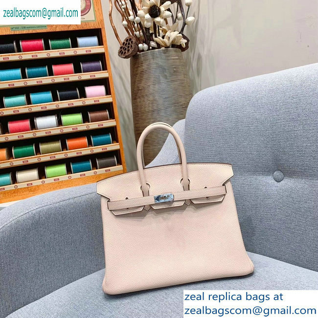 Hermes Birkin 25cm Bag in Original Togo Leather Beige