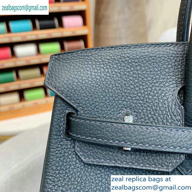 Hermes Birkin 25cm Bag in Original Togo Leather Blackish Green