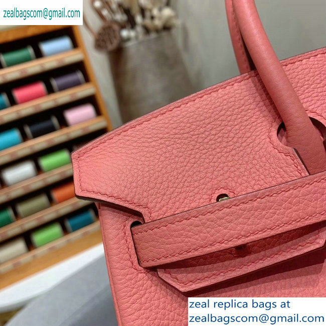 Hermes Birkin 25cm Bag in Original Togo Leather Pink - Click Image to Close