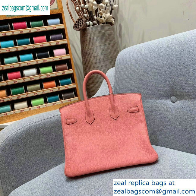 Hermes Birkin 25cm Bag in Original Togo Leather Pink - Click Image to Close