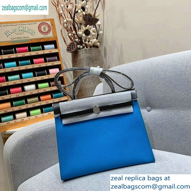 Hermes Herbag Zip 31 Bag in Original Quality Black/Blue