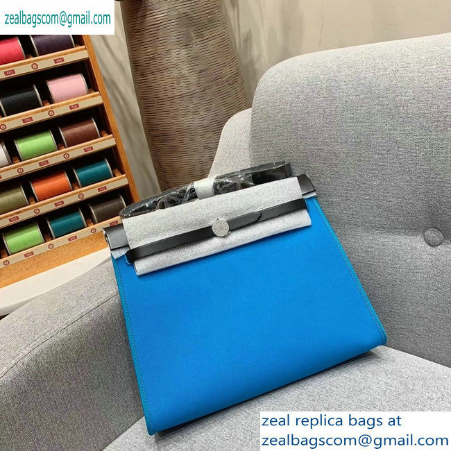 Hermes Herbag Zip 31 Bag in Original Quality Black/Blue