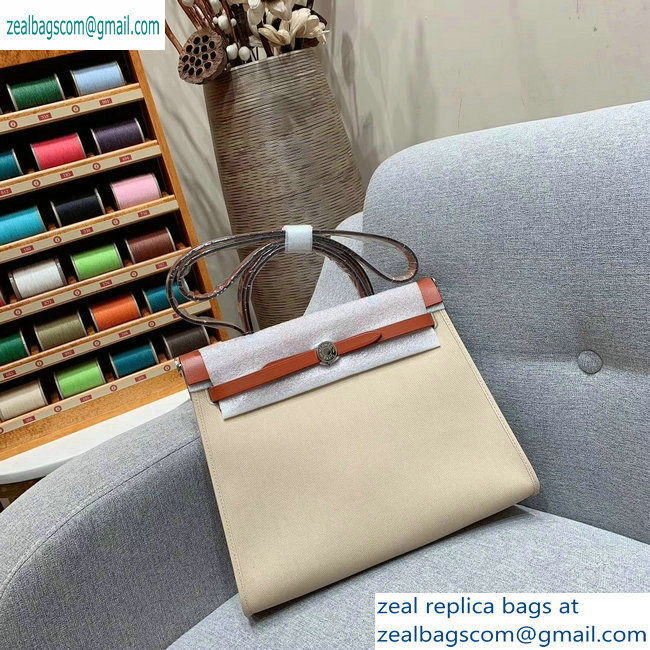 Hermes Herbag Zip 31 Bag in Original Quality Creamy - Click Image to Close