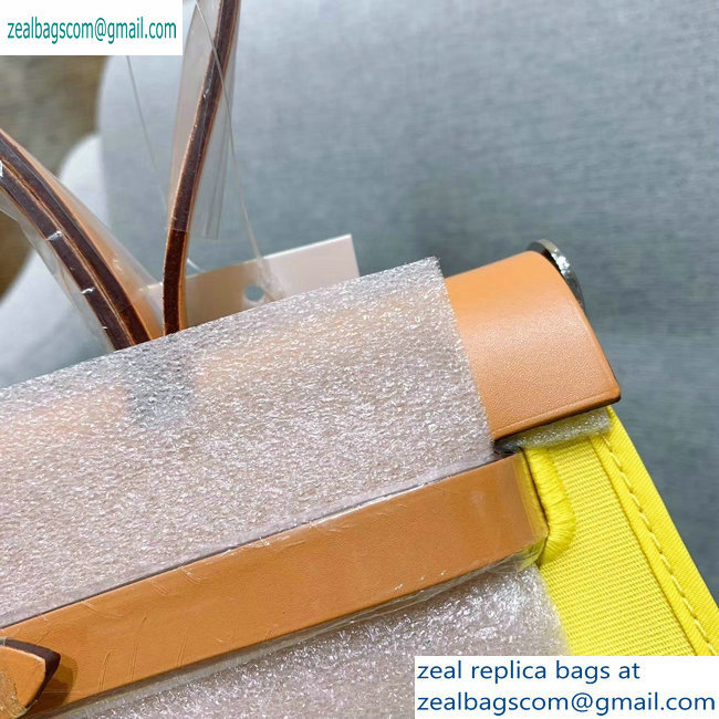 Hermes Herbag Zip 31 Bag in Original Quality Khaki/Yellow - Click Image to Close