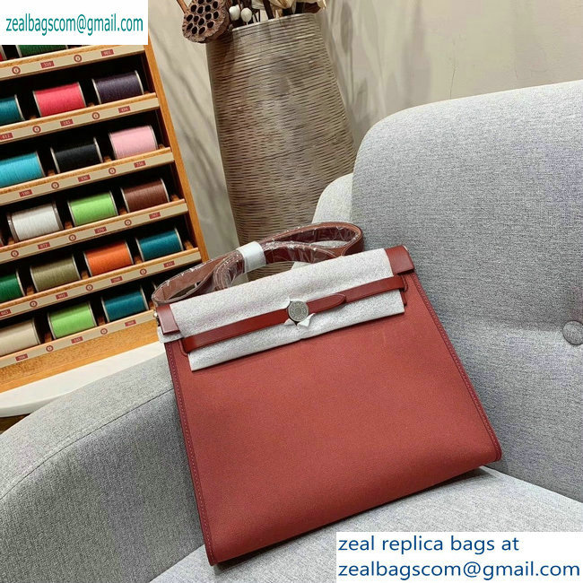 Hermes Herbag Zip 31 Bag in Original Quality Red - Click Image to Close