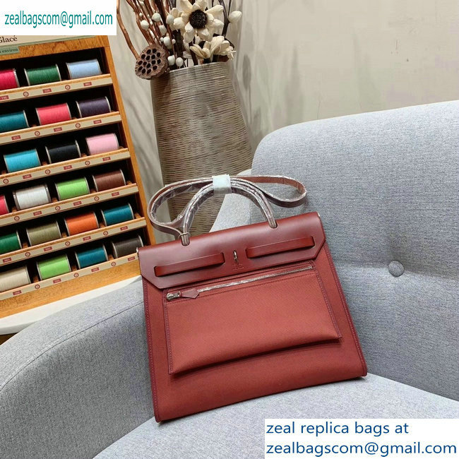 Hermes Herbag Zip 31 Bag in Original Quality Red - Click Image to Close