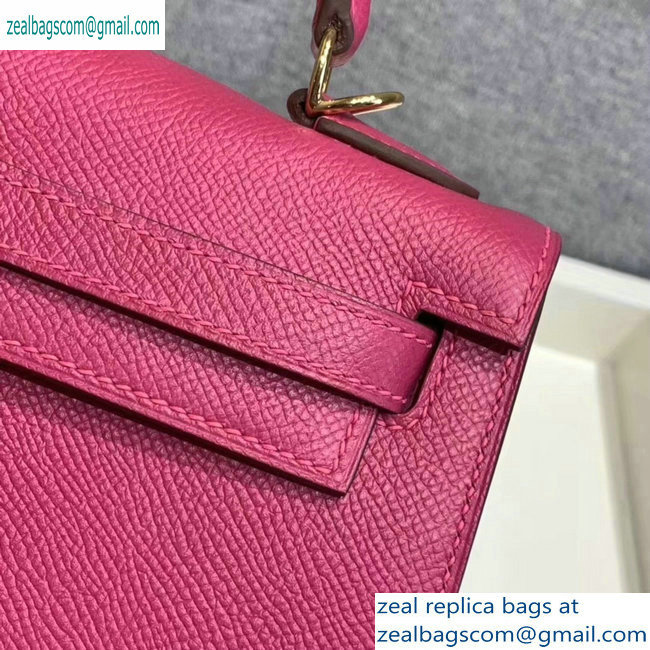 Hermes Kelly 25cm Bag in Original Epsom Leather Antiqued Rose - Click Image to Close