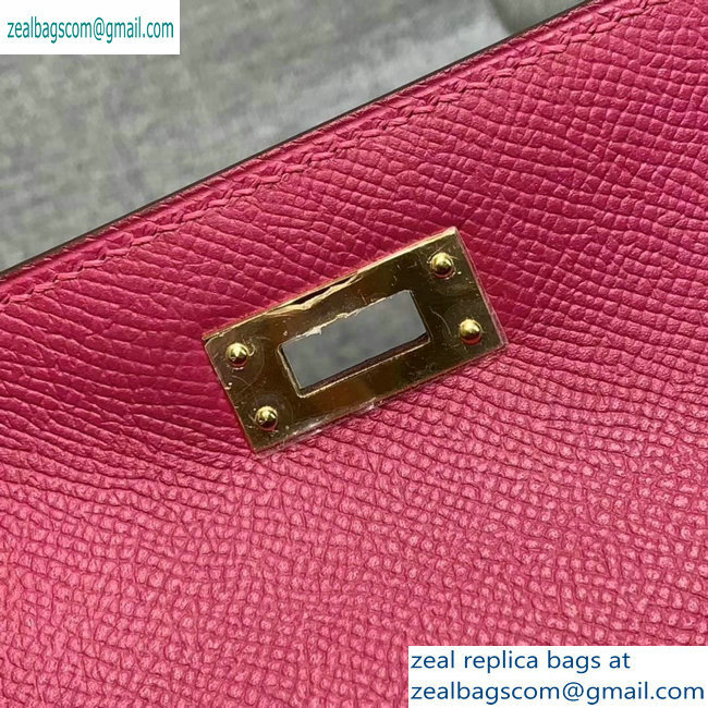 Hermes Kelly 25cm Bag in Original Epsom Leather Antiqued Rose - Click Image to Close