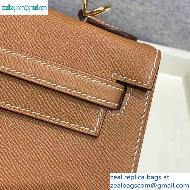 Hermes Kelly 25cm Bag in Original Epsom Leather Brown - Click Image to Close