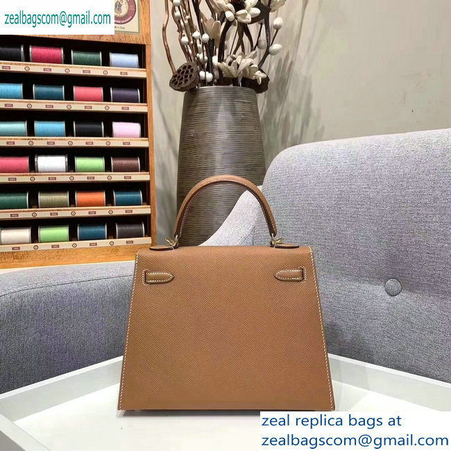 Hermes Kelly 25cm Bag in Original Epsom Leather Brown