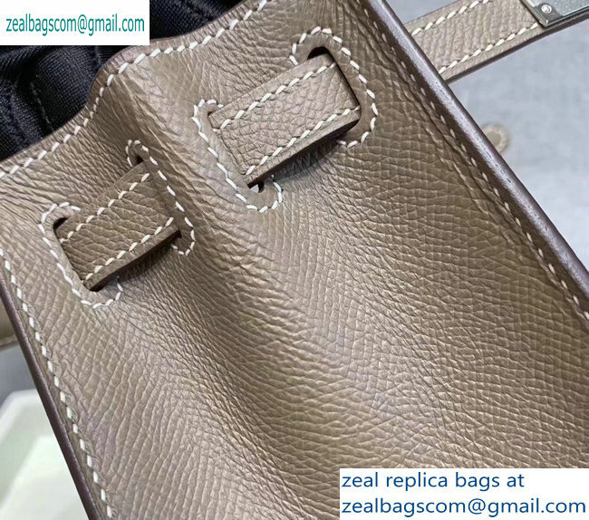 Hermes Kelly 25cm Bag in Original Epsom Leather Elephant Gray