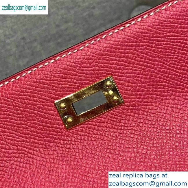 Hermes Kelly 25cm Bag in Original Epsom Leather Fuchsia - Click Image to Close