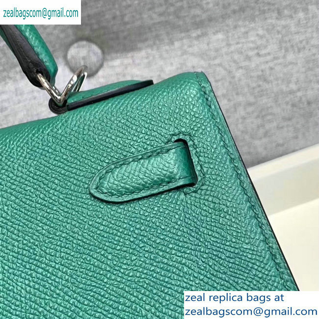 Hermes Kelly 25cm Bag in Original Epsom Leather Green - Click Image to Close