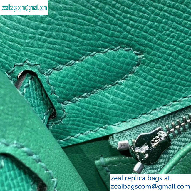 Hermes Kelly 25cm Bag in Original Epsom Leather Green