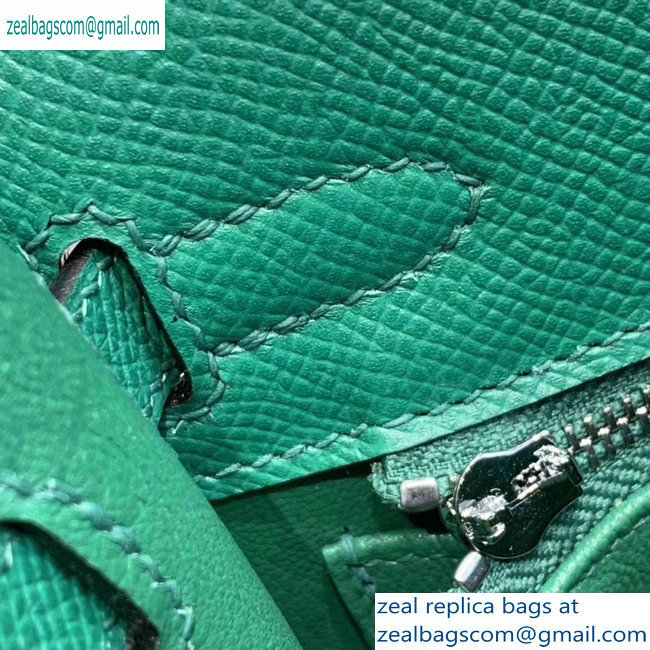 Hermes Kelly 25cm Bag in Original Epsom Leather Green - Click Image to Close