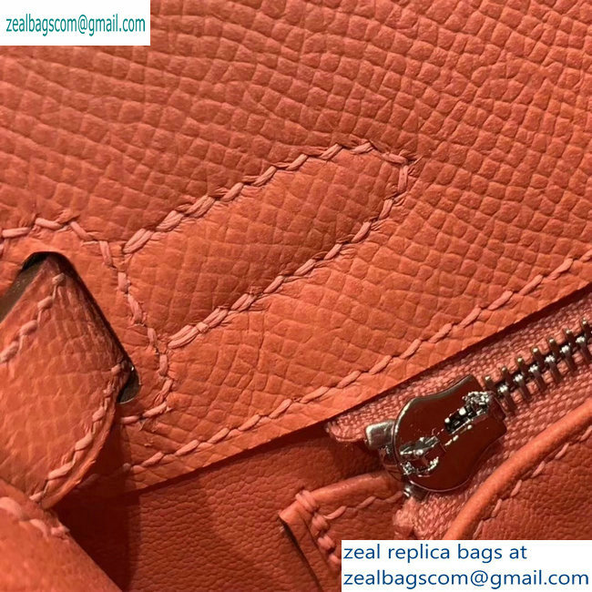 Hermes Kelly 25cm Bag in Original Epsom Leather Lobster Pink
