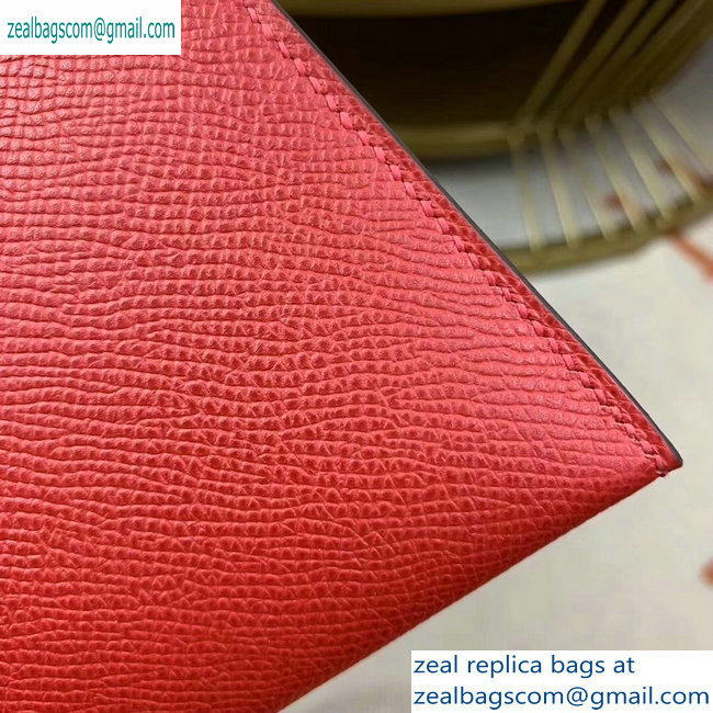 Hermes Kelly 25cm Bag in Original Epsom Leather Red - Click Image to Close