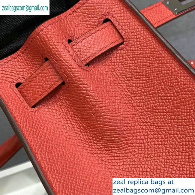 Hermes Kelly 25cm Bag in Original Epsom Leather Salmon Red