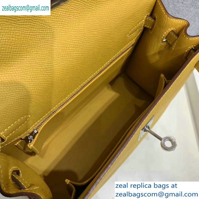 Hermes Kelly 25cm Bag in Original Epsom Leather Yellow