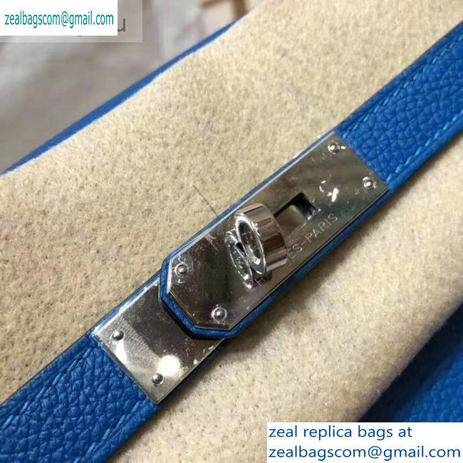 Hermes Kelly 28cm/32cm Bag In Original togo Leather With Gold/Silver Hardware cobalt blue