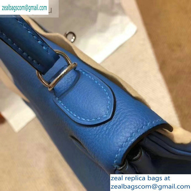 Hermes Kelly 28cm/32cm Bag In Original togo Leather With Gold/Silver Hardware cobalt blue