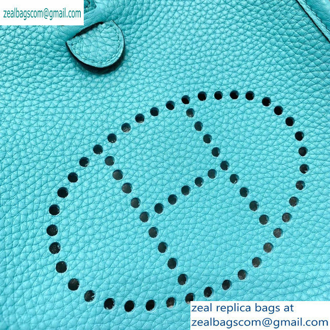 Hermes mini evelyne bag Macaron blue in original togo leather