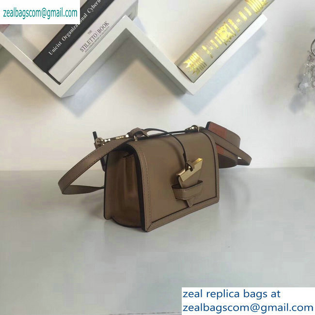 Loewe Boxcalf Barcelona Small Bag Camel with Two Shoulder Strap